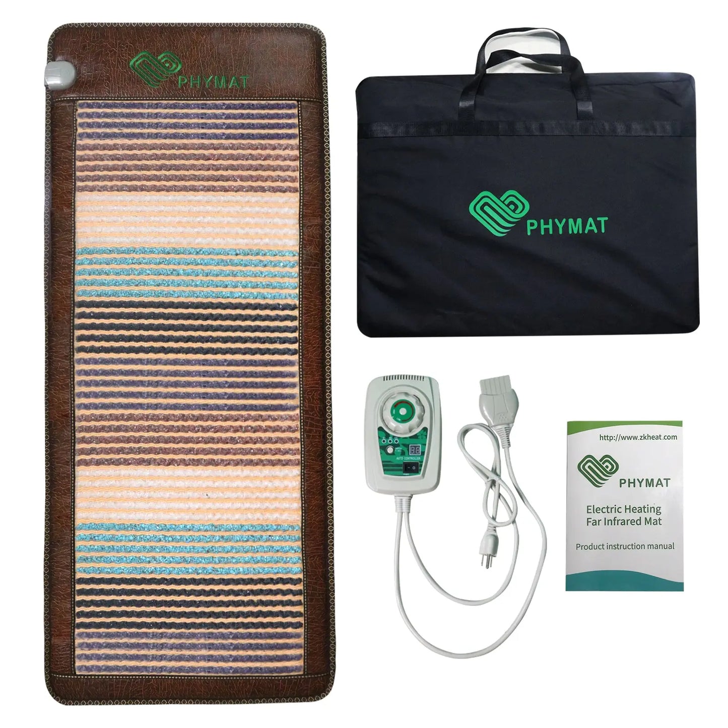 PHYMAT Amethyst Far Infrared Heating Pad - 5 Color Natural Gemstones Heating Pad (67"x27") PHYMAT Life